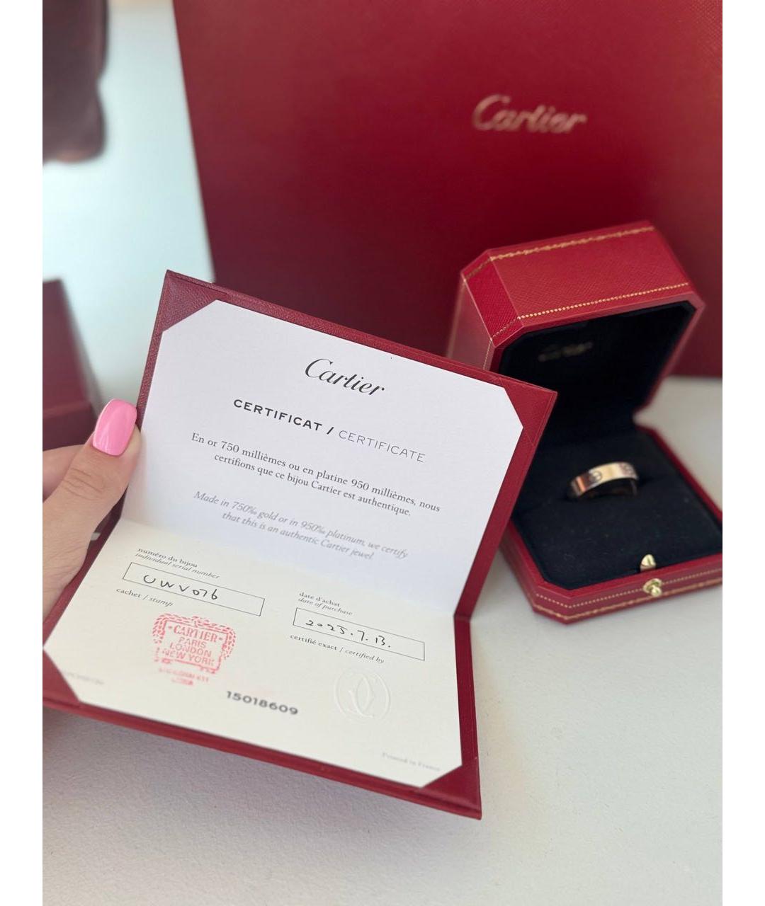 CARTIER Белое кольцо из белого золота, фото 2