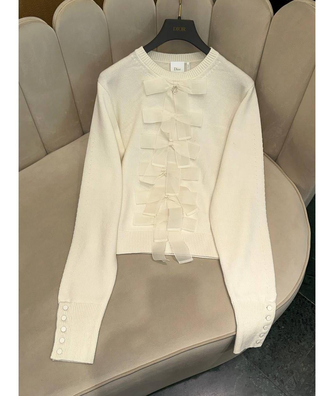 CHRISTIAN DIOR Белый джемпер / свитер, фото 3