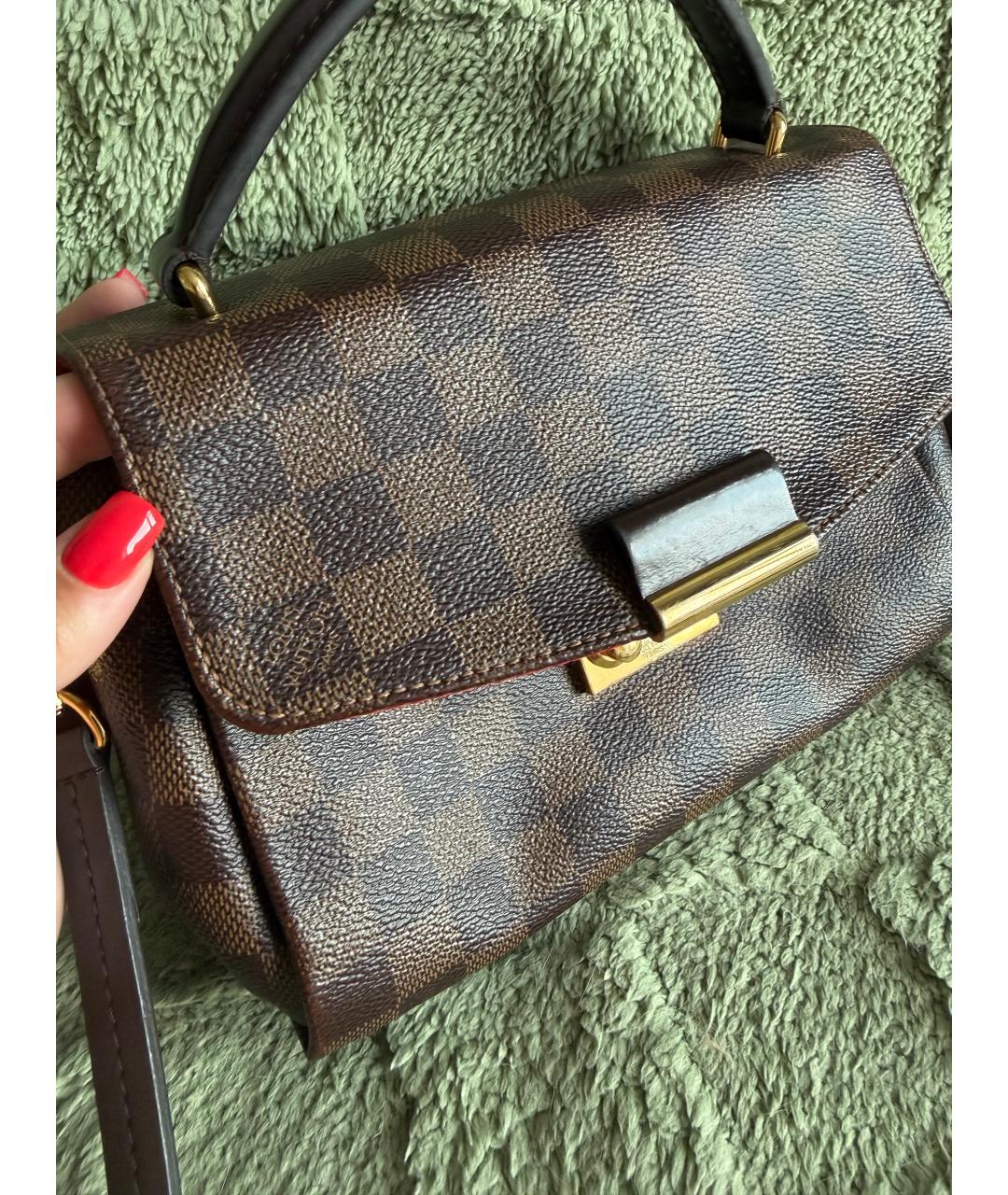 LOUIS VUITTON Коричневая сумка через плечо из канвы, фото 7