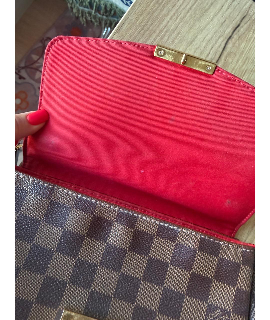 LOUIS VUITTON Коричневая сумка через плечо из канвы, фото 5