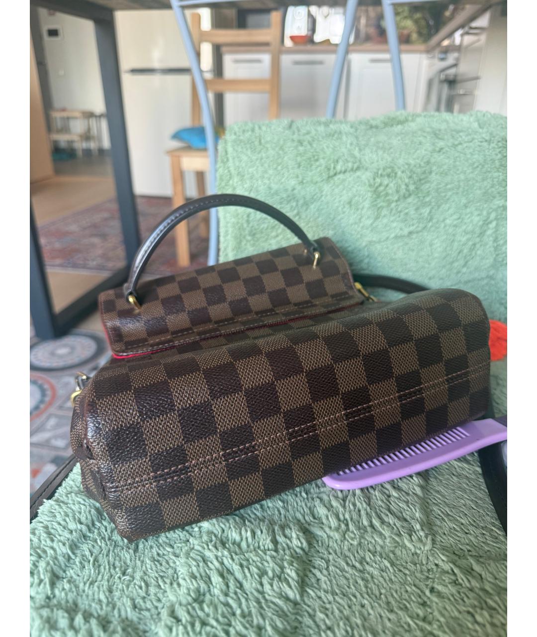 LOUIS VUITTON Коричневая сумка через плечо из канвы, фото 6