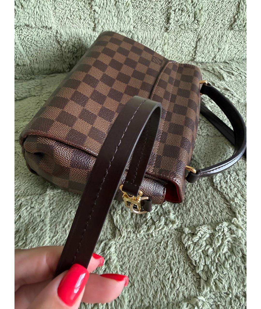 LOUIS VUITTON Коричневая сумка через плечо из канвы, фото 3