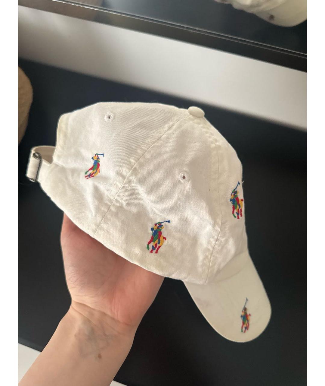 POLO RALPH LAUREN Белая хлопковая кепка, фото 4
