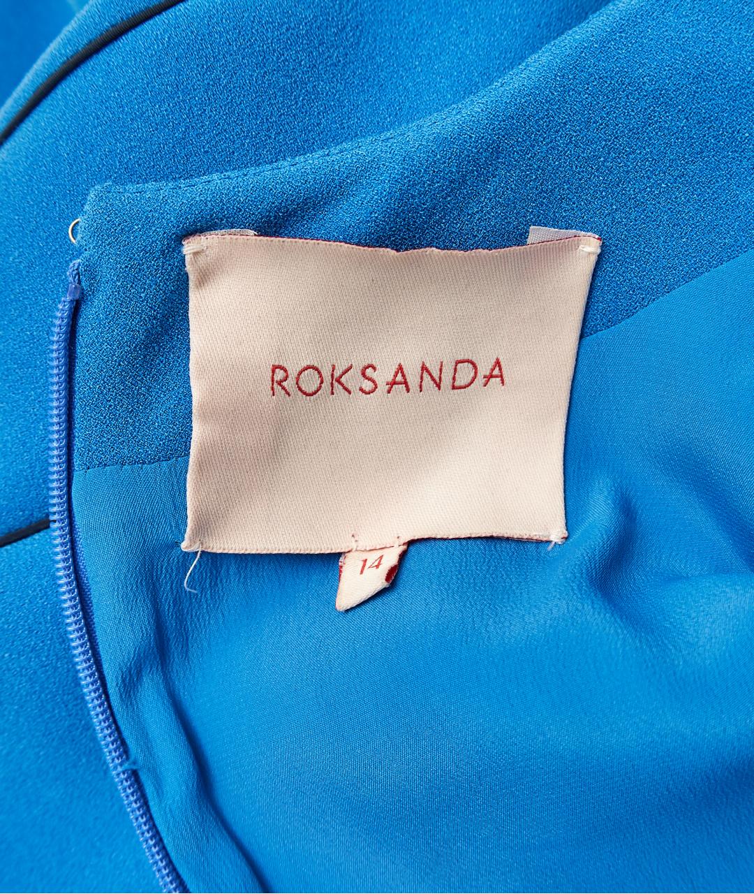 ROKSANDA Голубое ацетатное повседневное платье, фото 3