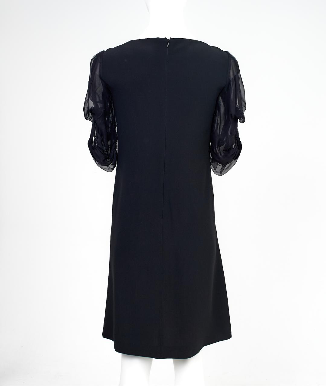 ALBERTA FERRETTI Черное шелковое вечернее платье, фото 2