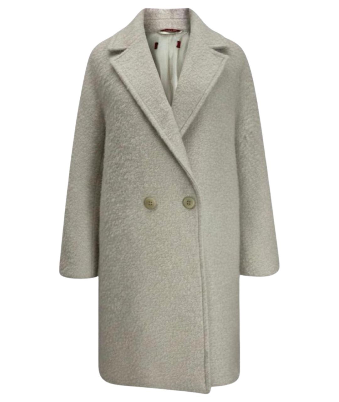 MAX MARA STUDIO Бежевое шерстяное пальто, фото 1