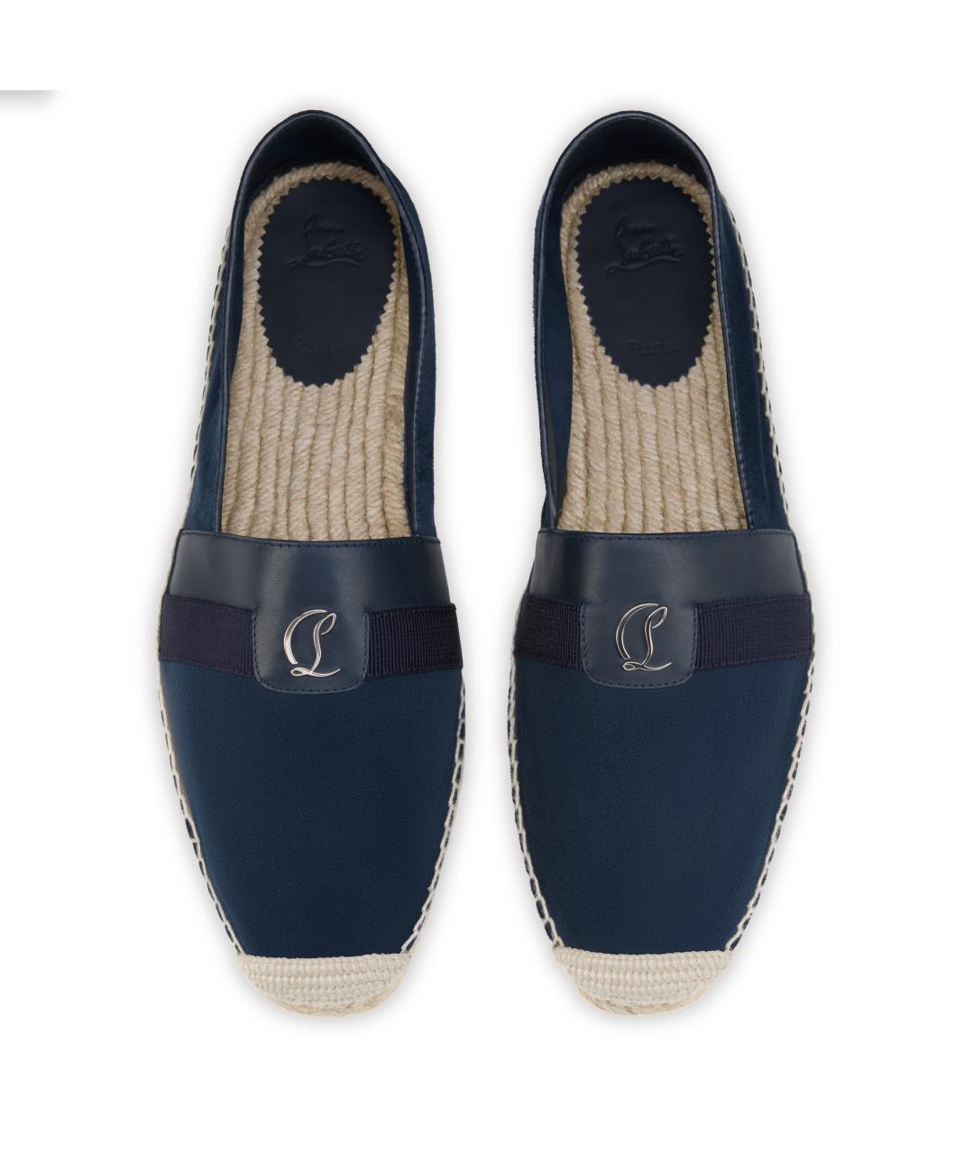 CHRISTIAN LOUBOUTIN Темно-синие замшевые эспадрильи, фото 3