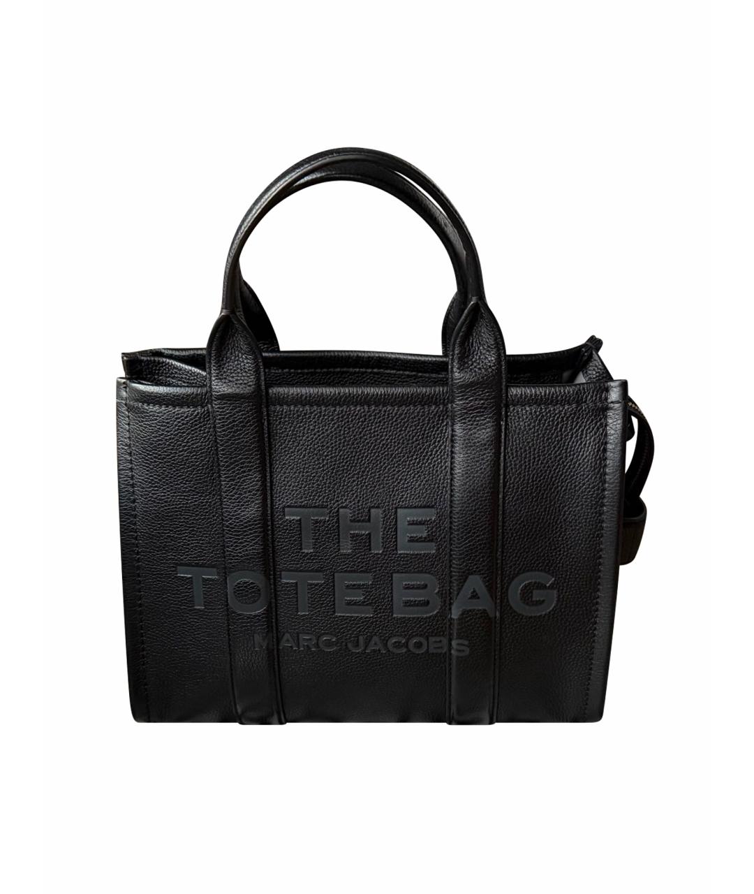 MARC JACOBS Черная кожаная сумка тоут, фото 1