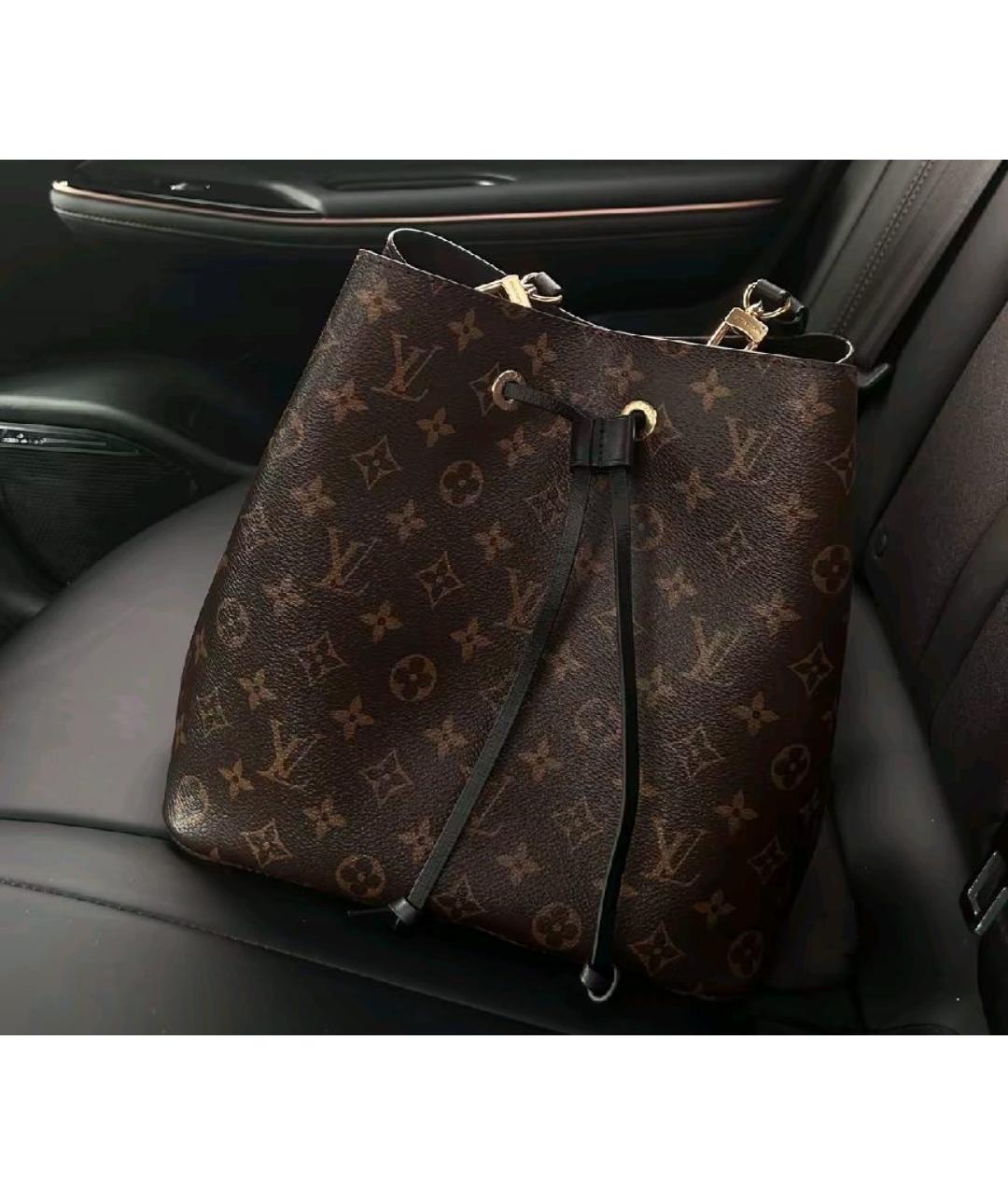LOUIS VUITTON Коричневая сумка тоут, фото 3