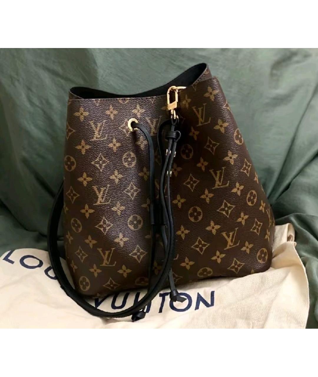 LOUIS VUITTON Коричневая сумка тоут, фото 4