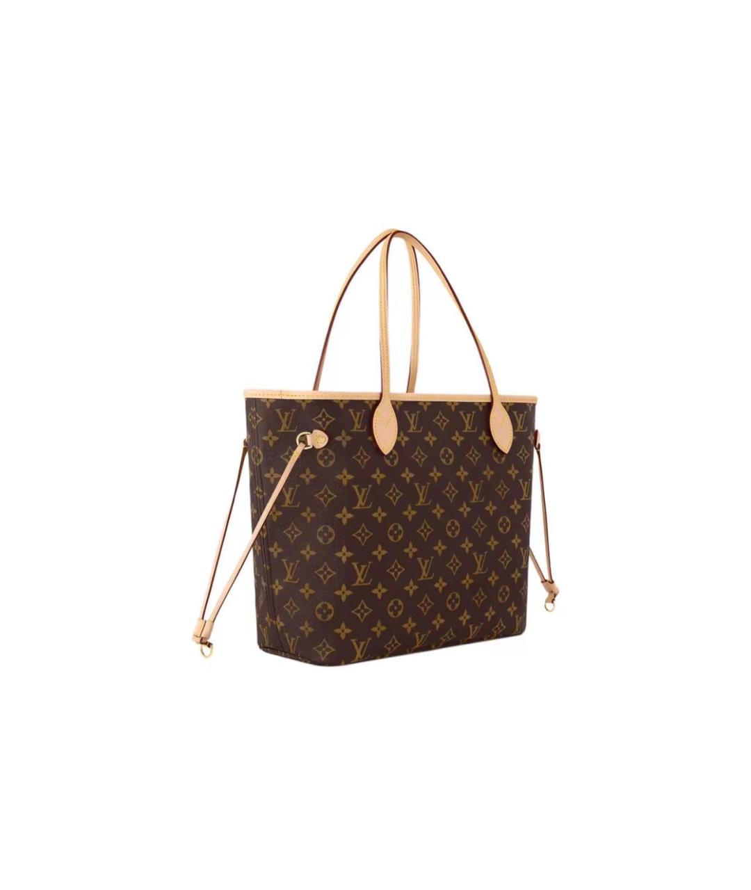 LOUIS VUITTON Коричневая сумка тоут из искусственной кожи, фото 2