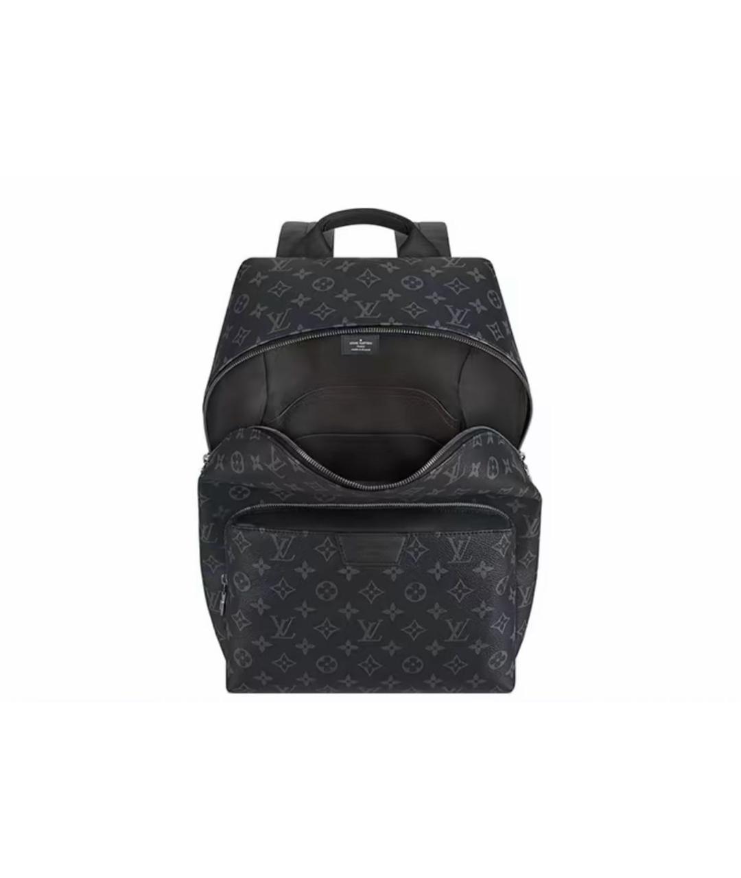 LOUIS VUITTON Черный рюкзак из искусственной кожи, фото 3