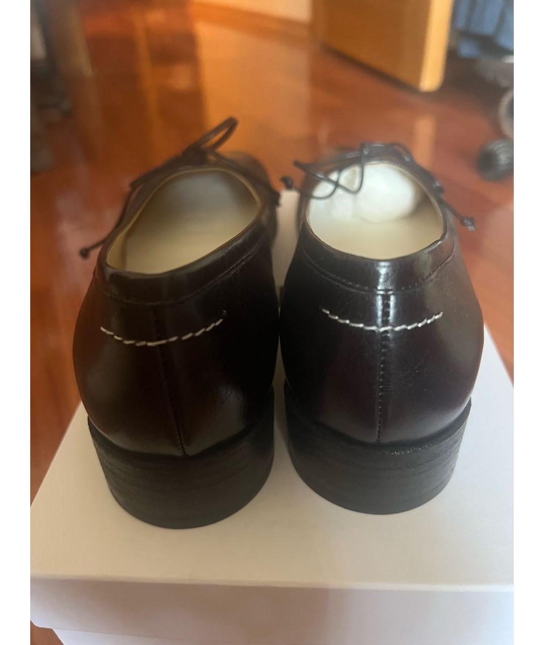 MM6 MAISON MARGIELA Черные кожаные балетки, фото 5