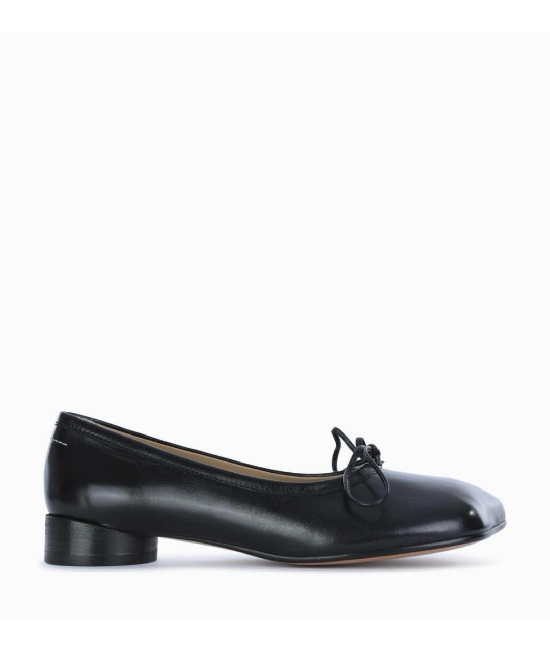 MM6 MAISON MARGIELA Черные кожаные балетки, фото 1