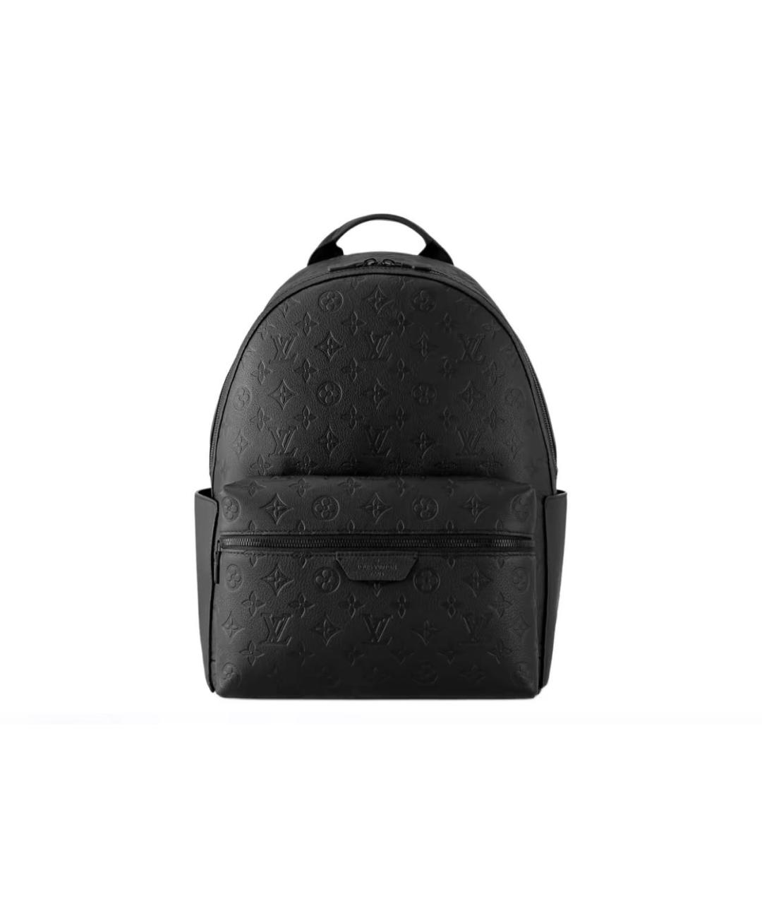 LOUIS VUITTON Черный кожаный рюкзак, фото 7