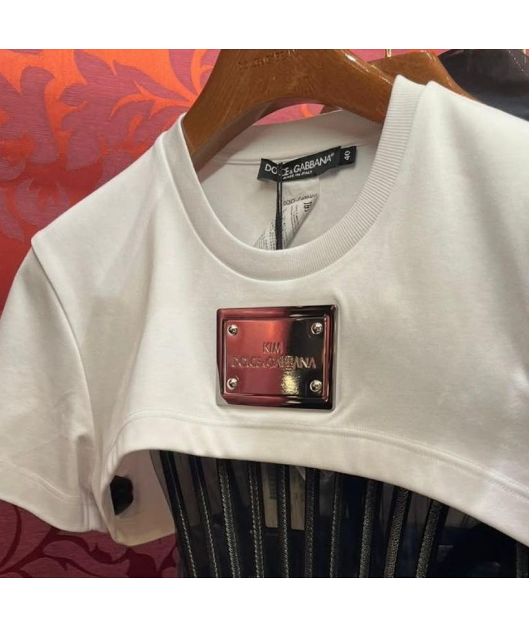 DOLCE&GABBANA Белая футболка, фото 4