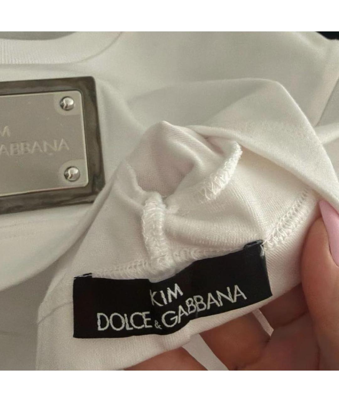 DOLCE&GABBANA Белая футболка, фото 3