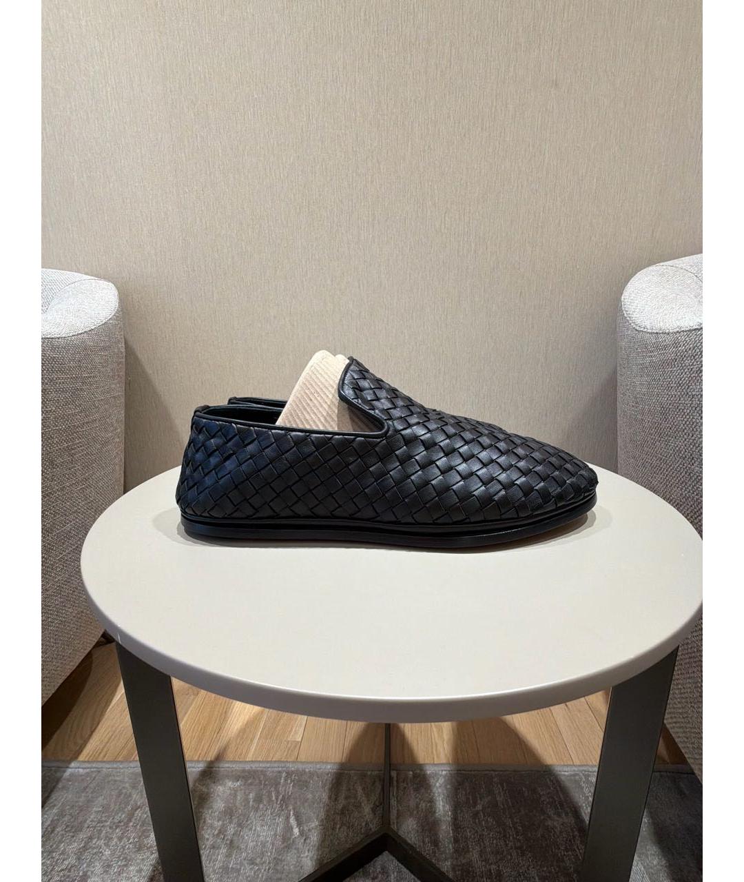BOTTEGA VENETA Черные кожаные лоферы, фото 7