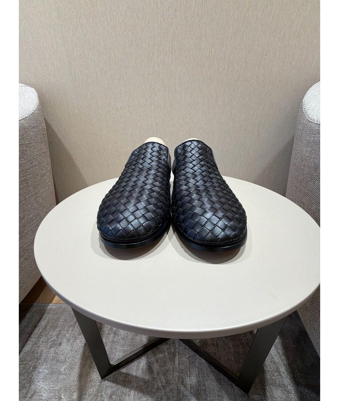 BOTTEGA VENETA Черные кожаные лоферы, фото 2
