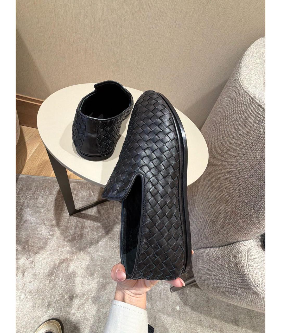 BOTTEGA VENETA Черные кожаные лоферы, фото 5