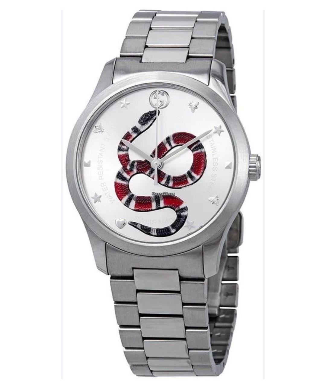 GUCCI Серебряные часы, фото 9