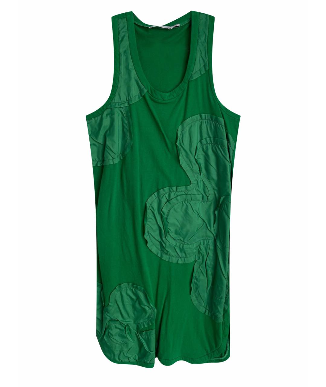 SEE BY CHLOE Зеленые хлопко-эластановое повседневное платье, фото 1