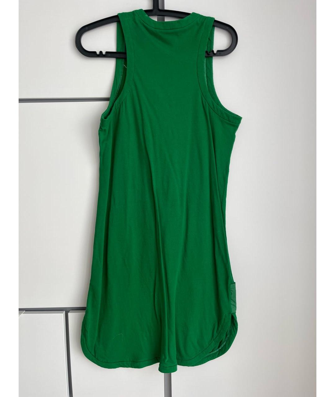 SEE BY CHLOE Зеленые хлопко-эластановое повседневное платье, фото 2