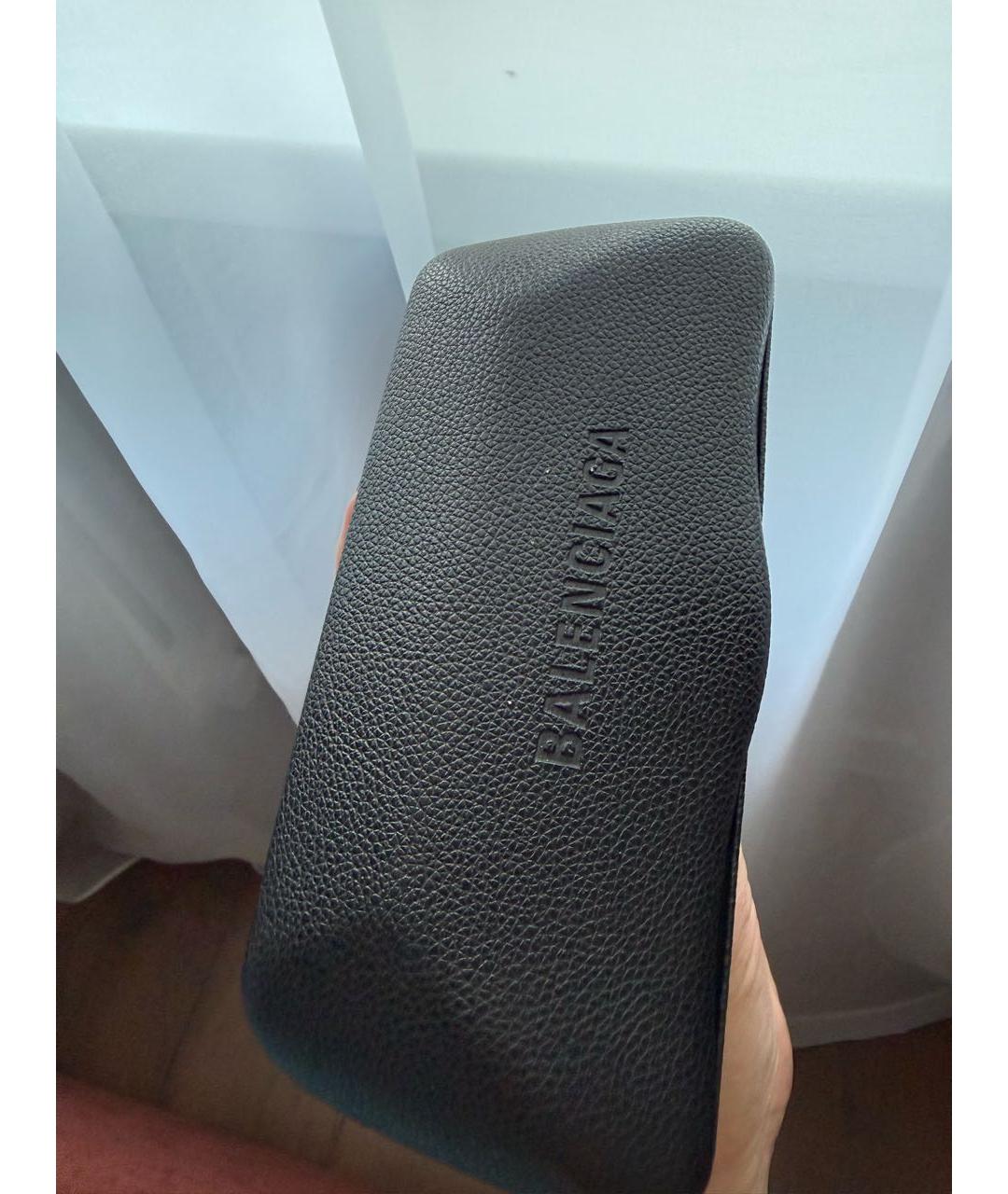 BALENCIAGA Черные пластиковые солнцезащитные очки, фото 4