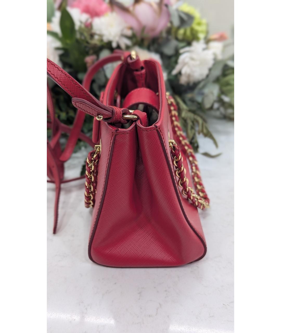 FERRAGAMO Красная кожаная сумка тоут, фото 2