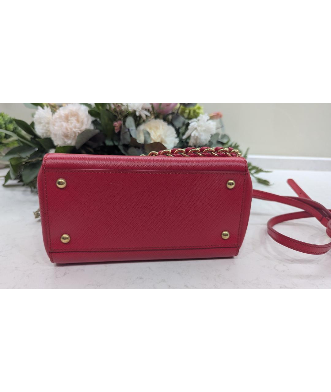 FERRAGAMO Красная кожаная сумка тоут, фото 5