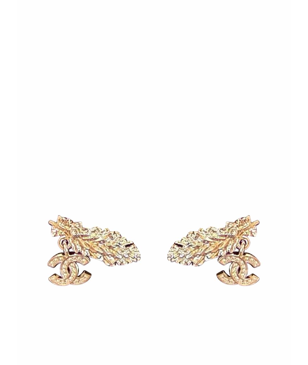 CHANEL Серебряные металлические серьги, фото 1
