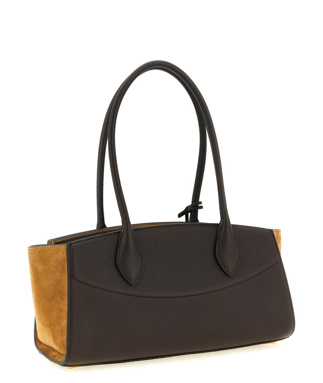 FERRAGAMO Коричневая кожаная сумка через плечо, фото 2