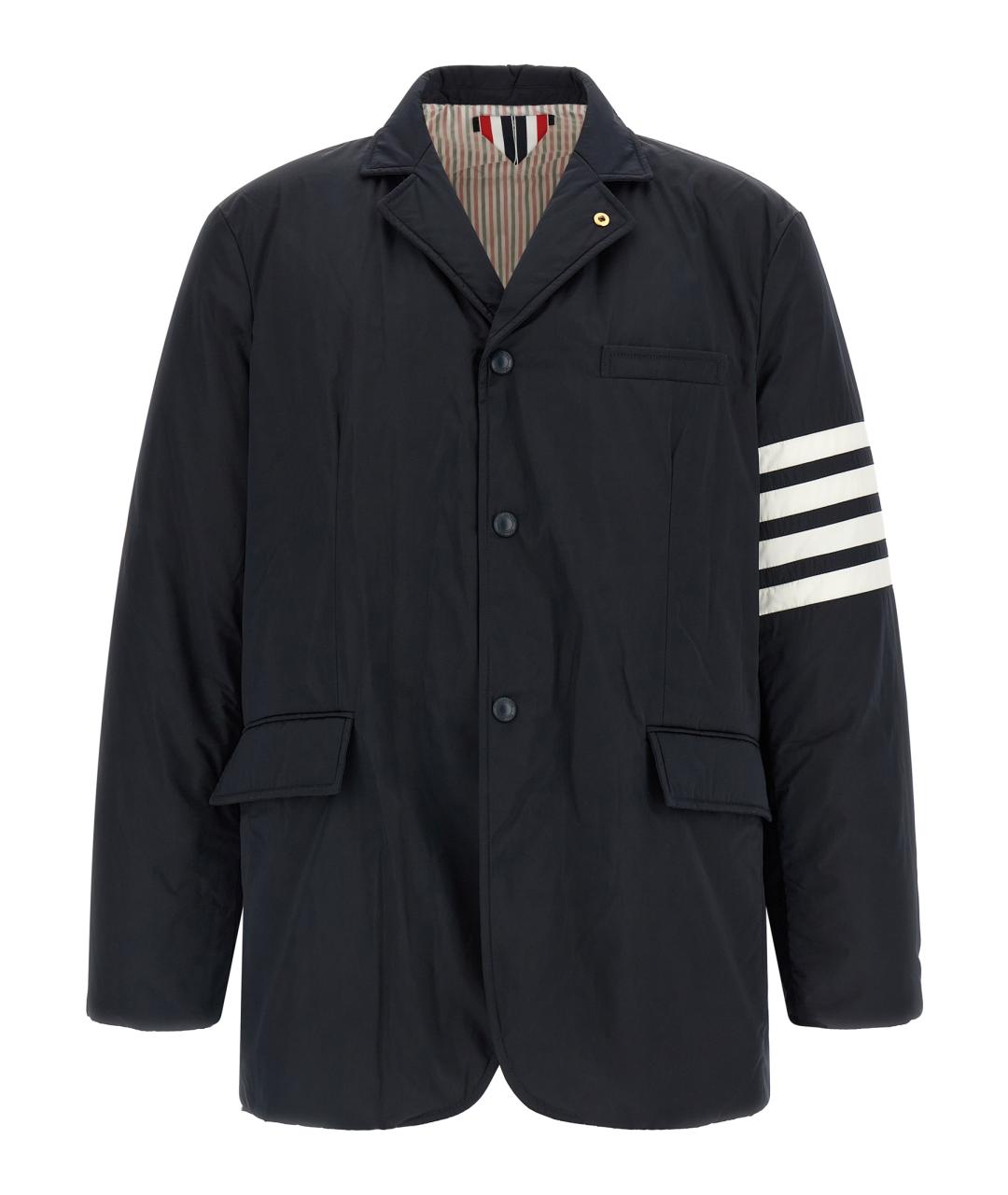 THOM BROWNE Синяя полиэстеровая куртка, фото 1