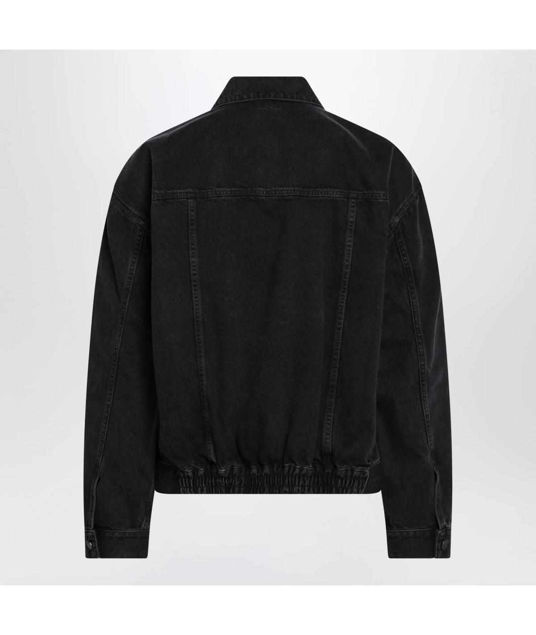 SAINT LAURENT Черная хлопковая куртка, фото 2