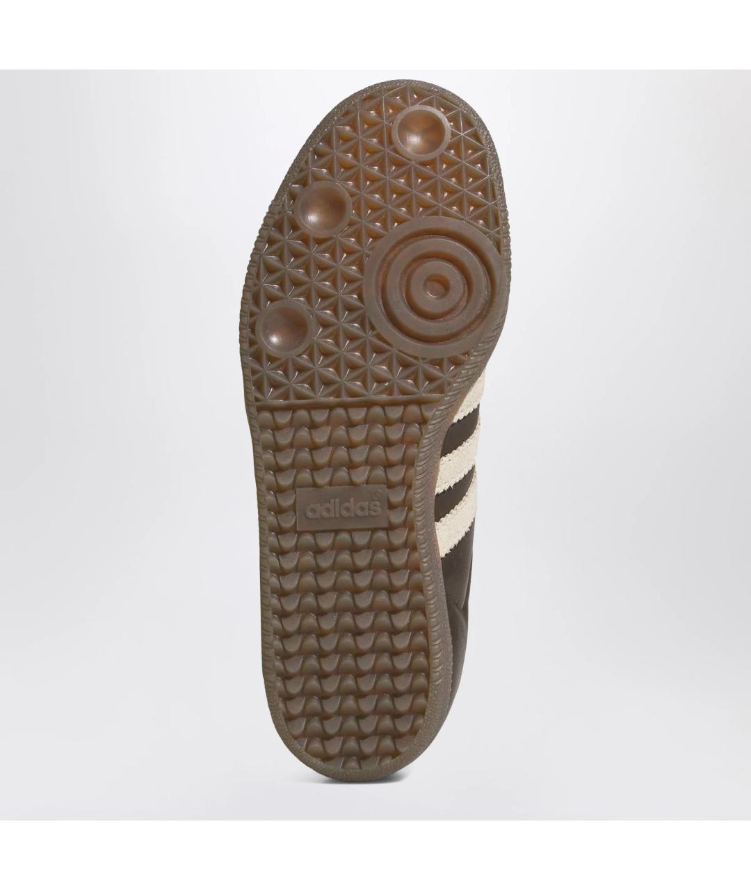 ADIDAS Коричневые кожаные низкие кроссовки / кеды, фото 2
