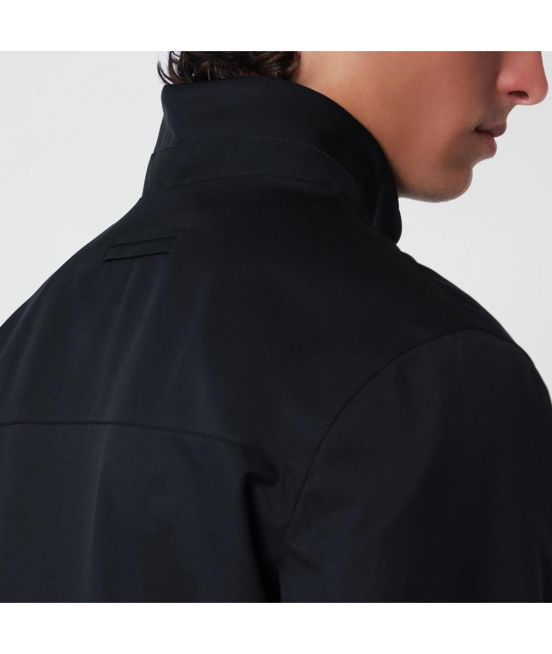 ZEGNA Синяя полиэстеровая куртка, фото 2