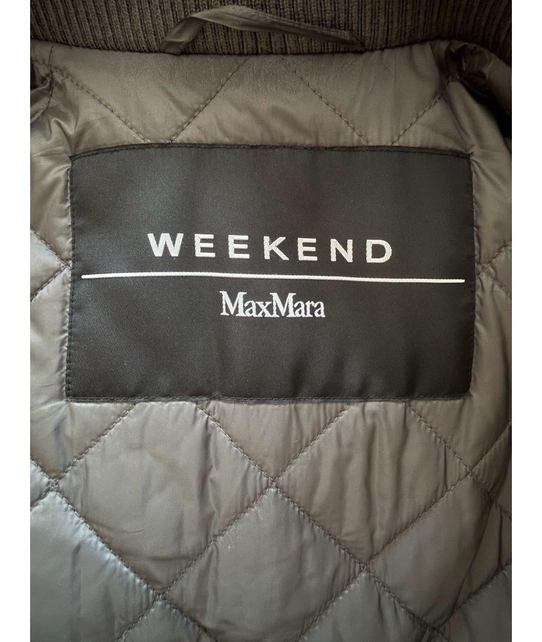 WEEKEND MAX MARA Серая шерстяная куртка, фото 3