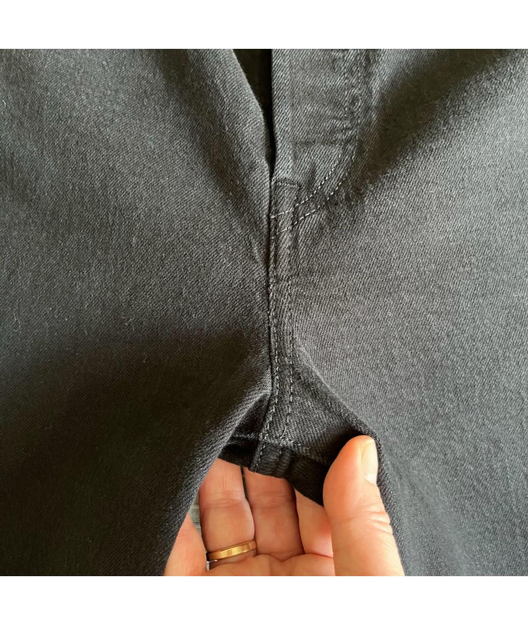 LEVI'S Антрацитовые хлопко-полиэстеровые прямые джинсы, фото 7