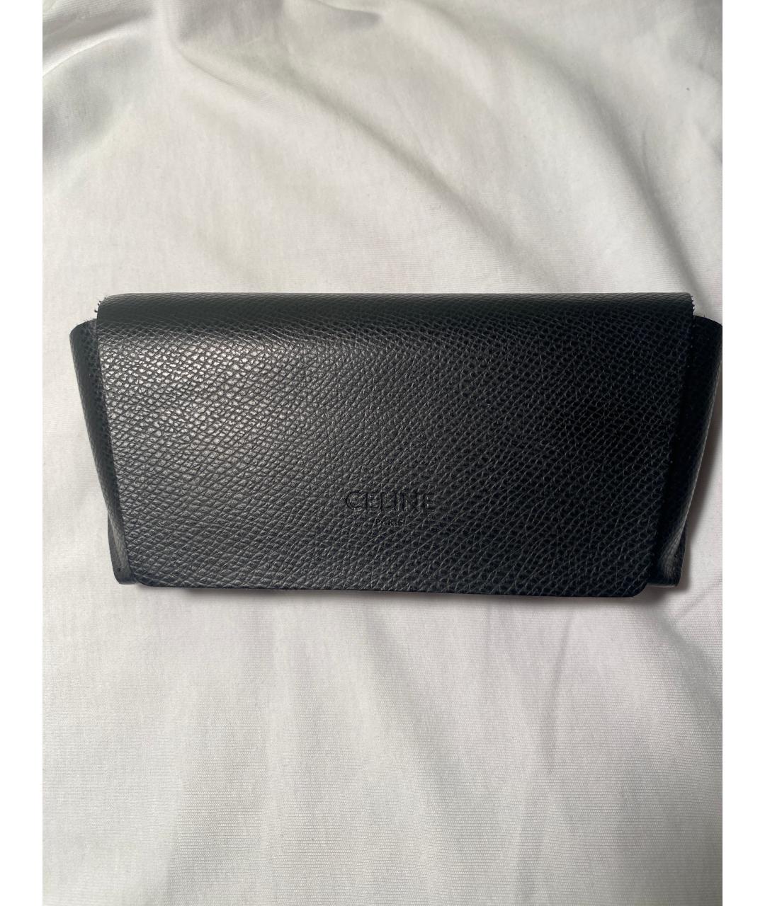 CELINE Черные пластиковые солнцезащитные очки, фото 4