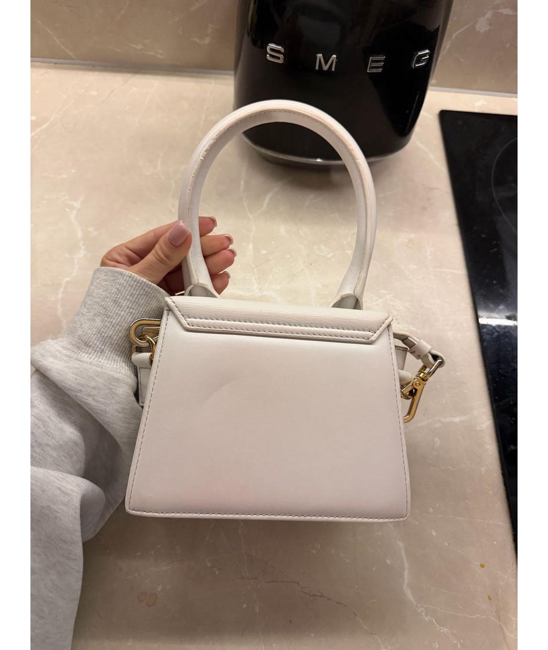 JACQUEMUS Белая сумка через плечо, фото 3