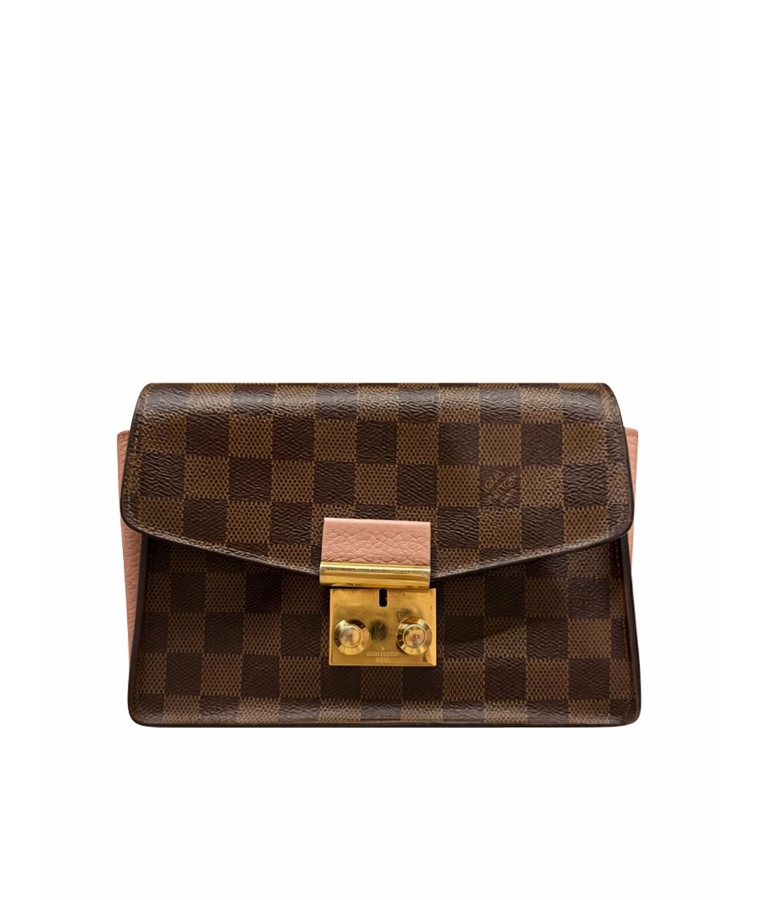 LOUIS VUITTON Коричневая кожаная сумка через плечо, фото 1