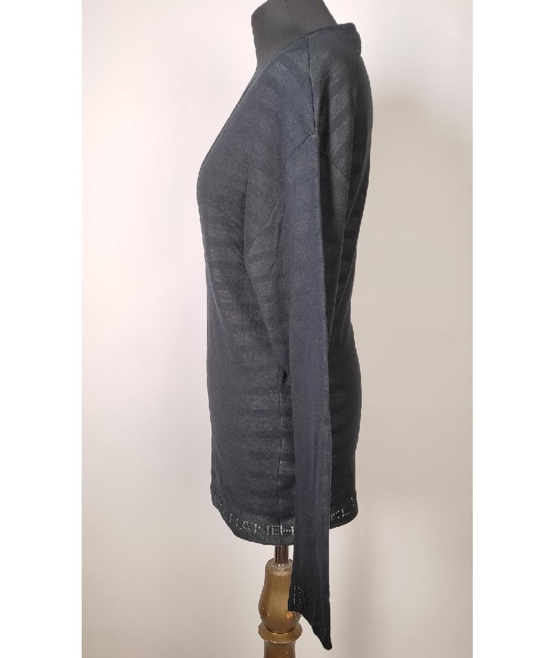 CHANEL PRE-OWNED Черный хлопковый джемпер / свитер, фото 2