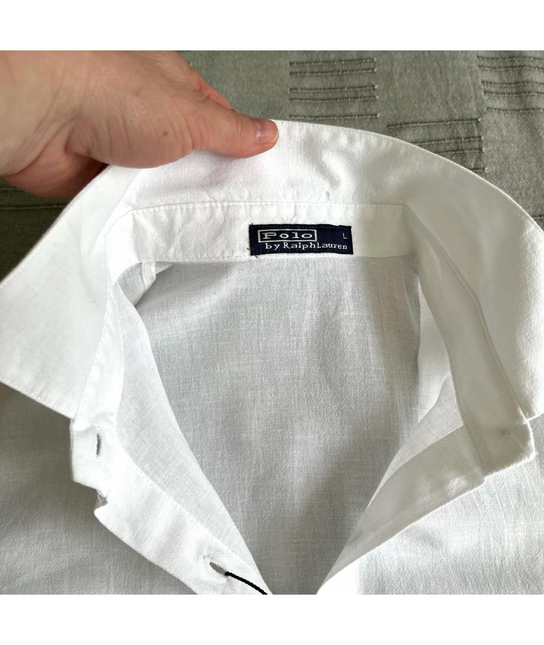 POLO RALPH LAUREN Белая вискозная рубашка, фото 4