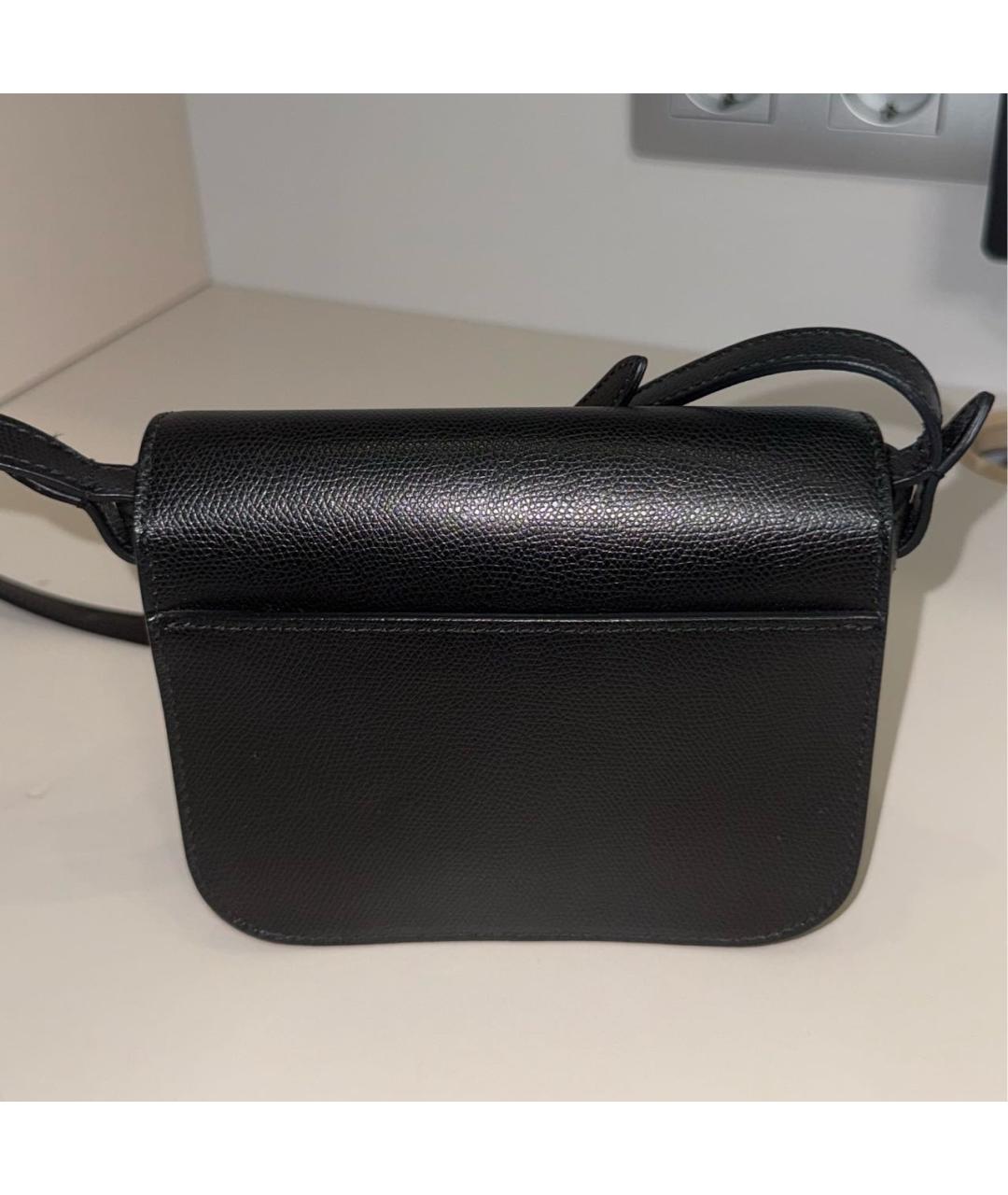 FURLA Черная кожаная сумка через плечо, фото 4