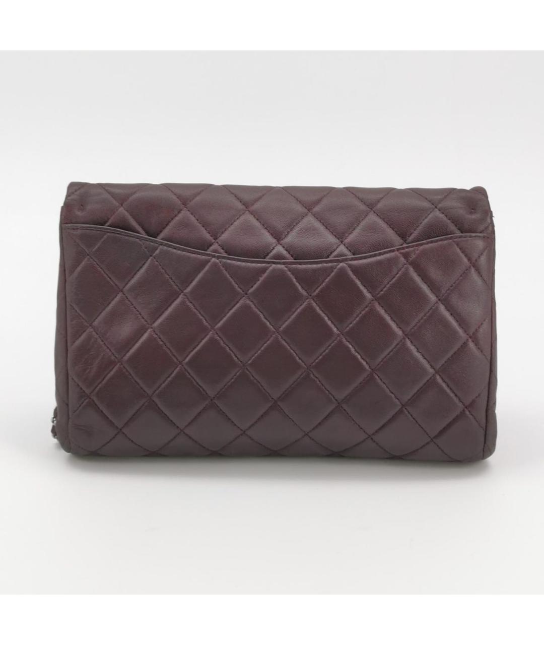 CHANEL Фиолетовая кожаная сумка через плечо, фото 4