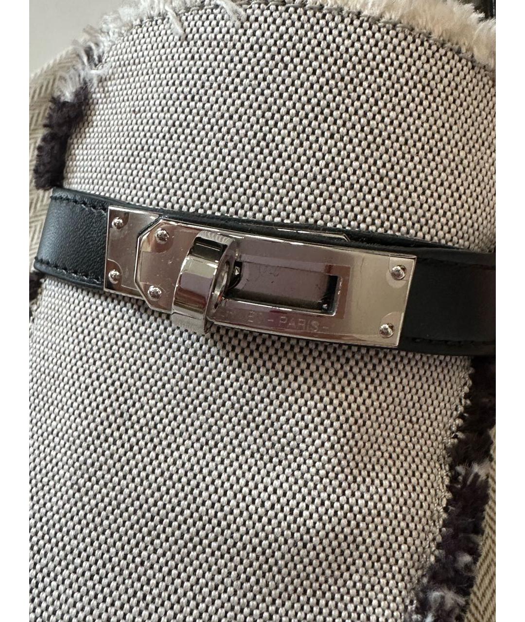 HERMES Черные кожаные лоферы, фото 6
