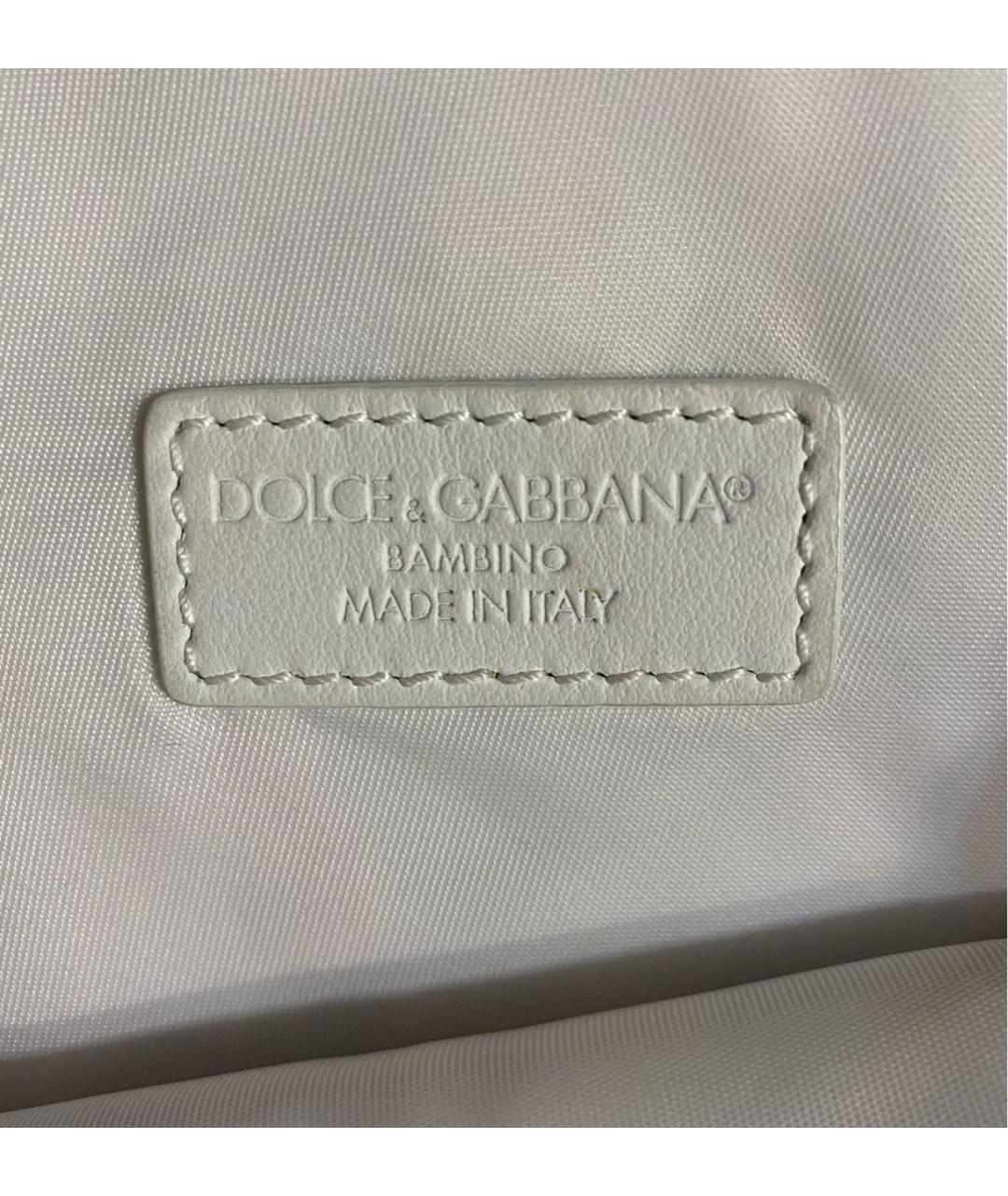 DOLCE & GABBANA KIDS Белый рюкзак, фото 3