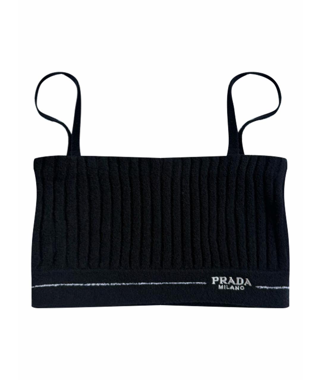 PRADA Черная майка, фото 1