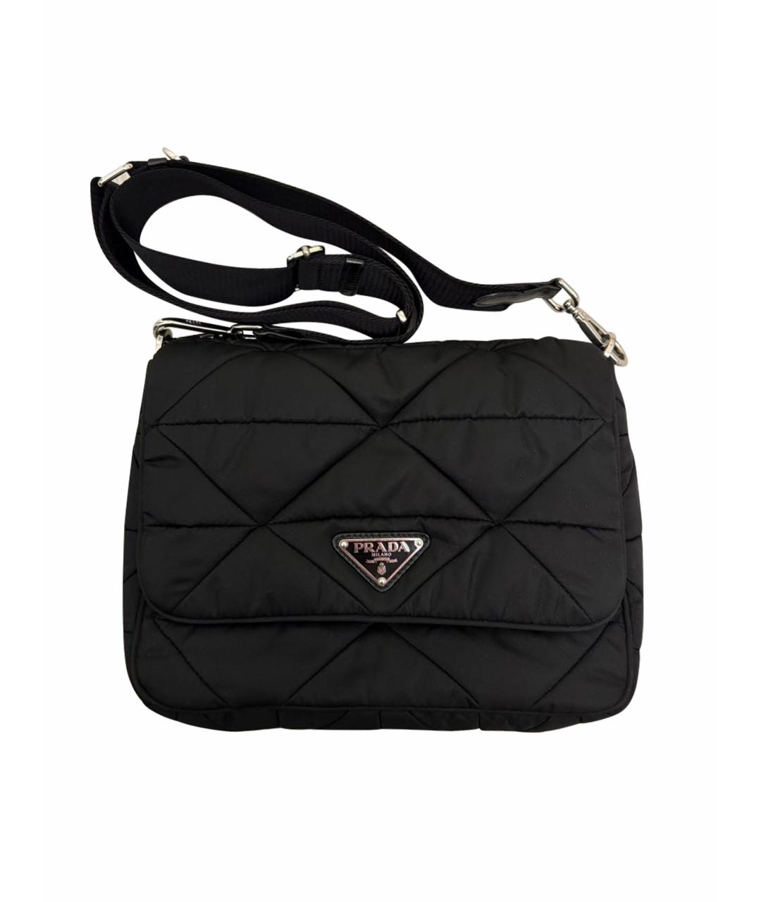PRADA Черная нейлоновая сумка через плечо, фото 1