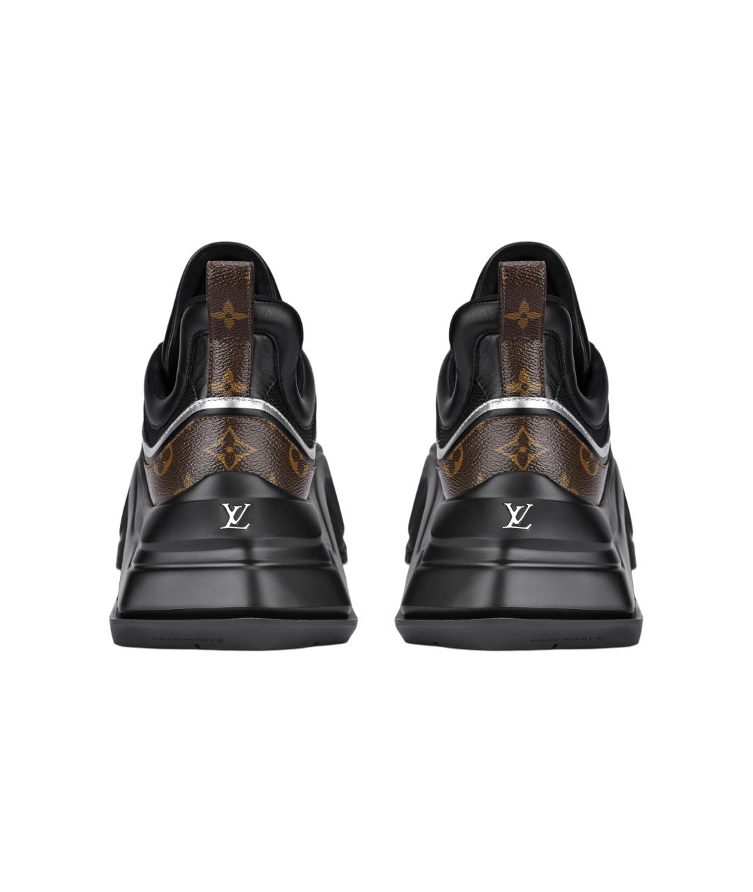 LOUIS VUITTON Черные низкие кроссовки / кеды, фото 4